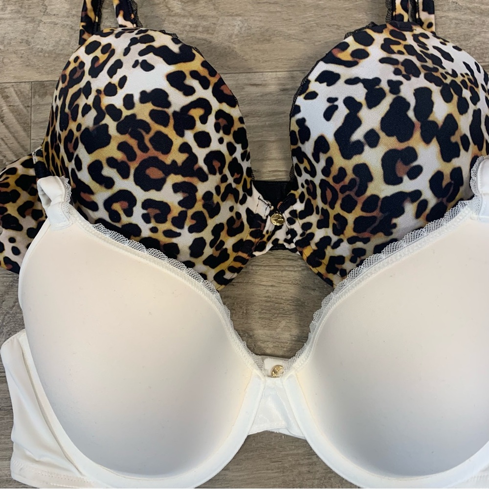Pearl Venus 2 Soft Underwired Full Coverage T Shirt Bras Leopard Print - Picture 10 of 10